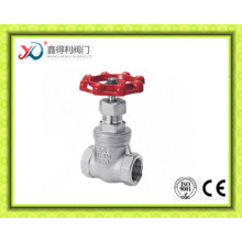 China Factory Stainless Steel CF8/CF8m Threaded Gate Valve with Ce Certificate